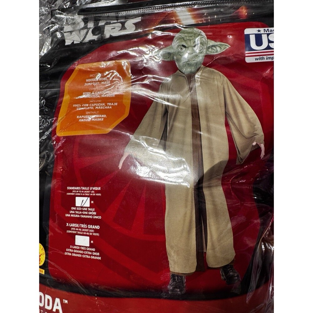 Rubies Star Wars Adult  Yoda Costume Large Disney Halloween